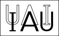 This is the official logo of the International Astronomical Union to be used on light backgrounds. Please note that the IAU's logo is protected and may not be used or reproduced without the prior and individual written consent of IAU. Owners of external websites wishing to link to the IAU web site may use the IAU's logo for the link, provided they have obtained prior authorisation from the IAU Press Office and on the condition that such use is clearly identifiable as a web link. 